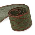 Toys4.0 2.5 in. 50 Yards Burlap Ribbon, Green TO2635857